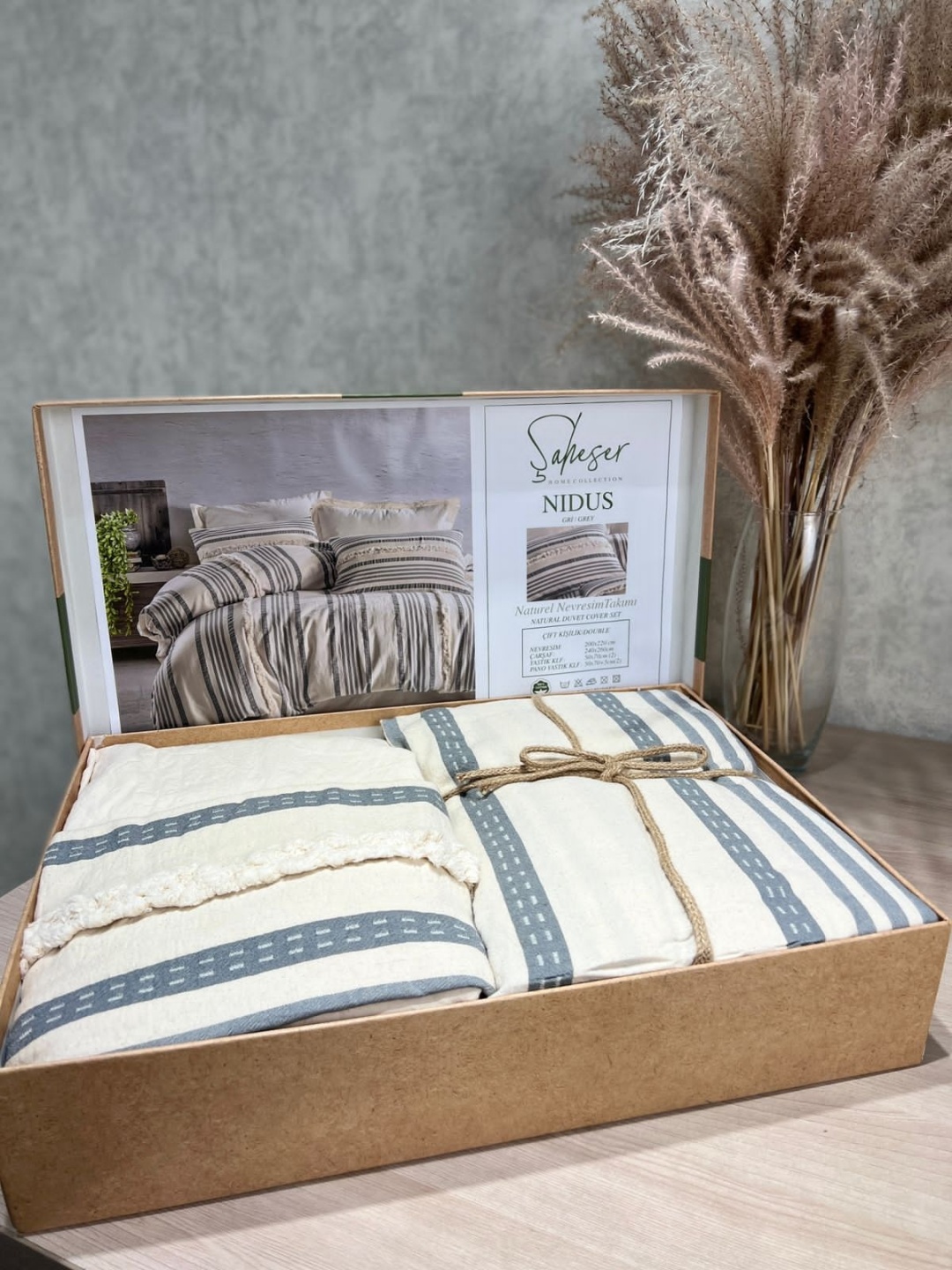 Купить Комплект евростандарт Saheser Nidus Blue, наволочки: 50x70 см ...