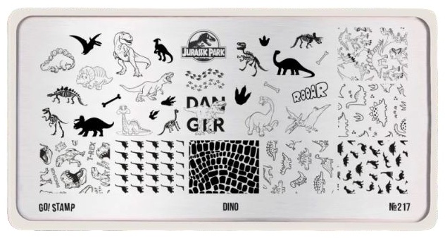 Go! Stamp пластины 217 Dino