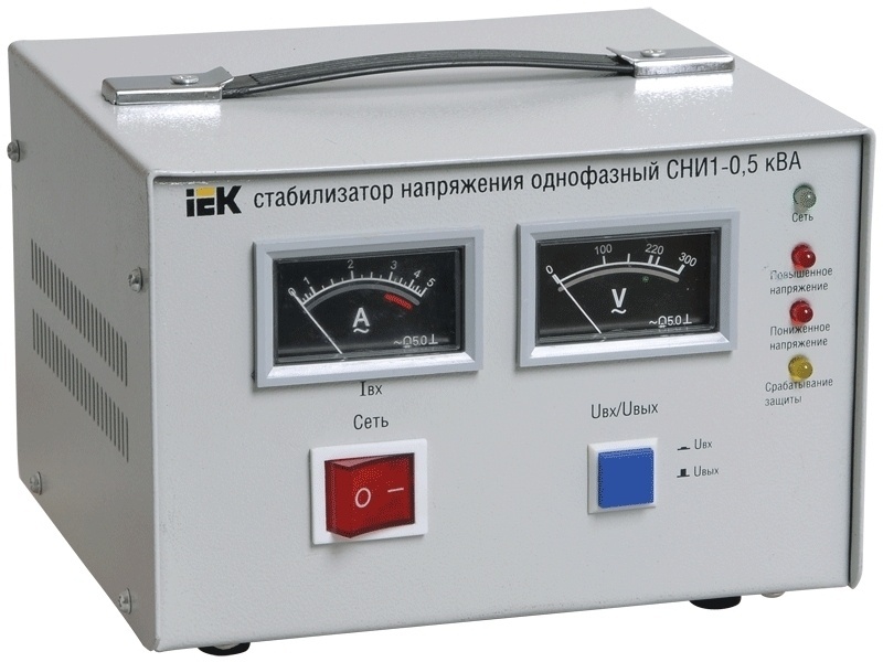 Стабилизатор напряжения IEK СНИ1-0.5 кВА