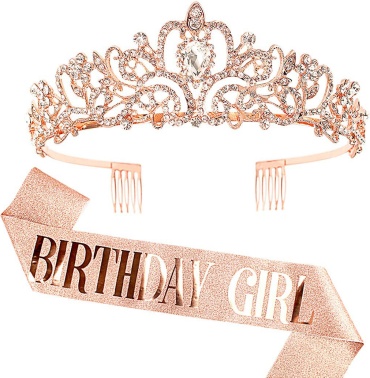 Birthday Girl лента, корона