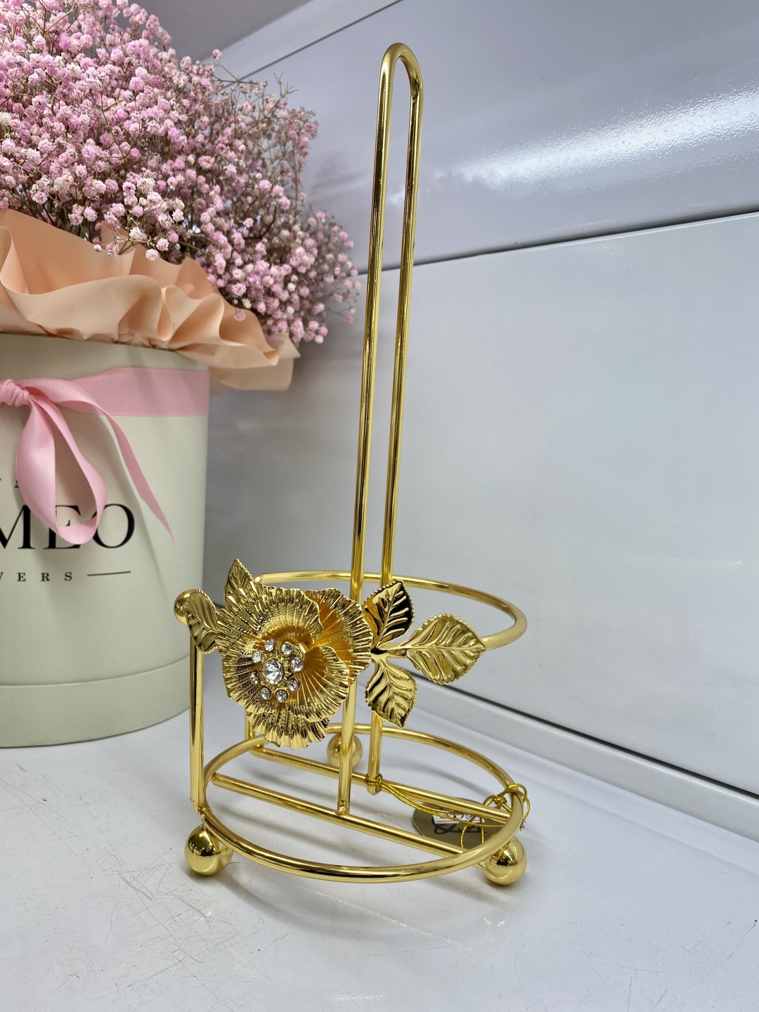LD Exclusive держатель бумажных полотенец 855140G, мельхиор