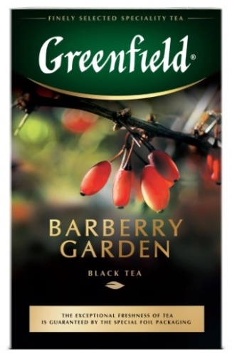 Чай Greenfield черный Barberry Garden листовой 100 г