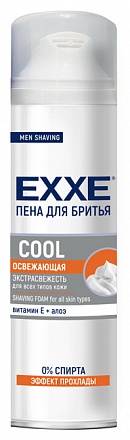 EXXE Пена для бритья Cool Освежающая 200 мл пена для бритья 200 мл