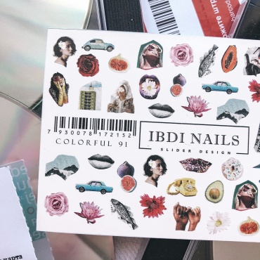 IBDI Nails слайдеры COLORFUL 091 1 шт