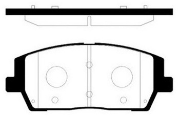 Колодки HSB передние HP5422