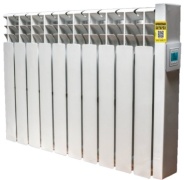 Парокапельный обогреватель НПК СТРАЖ 10 секций белый