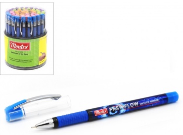Ручка шариковая Montex Fast Flow SMOOTH WRITING 1 шт, цвет чернил синий