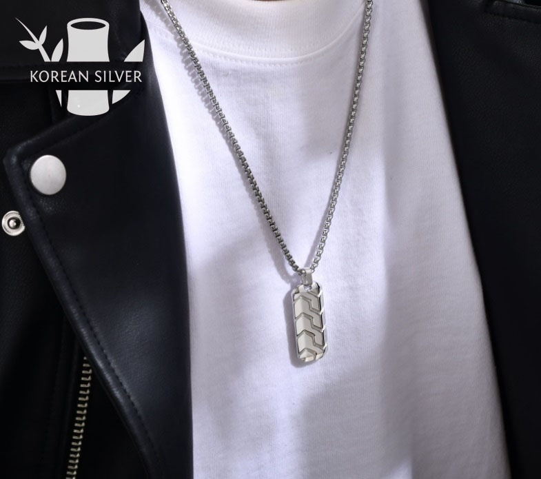 Подвеска KOREAN SILVER нержавеющая сталь, без вставок
