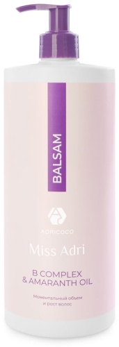 ADRICOCO Miss Adri B complex & Аmaranth oil бальзам 1000 мл