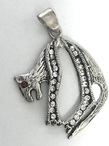 Подвеска HandMade 115П вес 4.6 г серебро, фианит