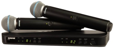 Микрофон Shure BLX288E/B58 M17 черный