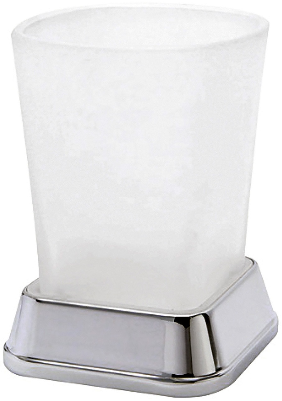 WasserKRAFT стакан Amper K-5428 1 шт, металл, пластик, стекло