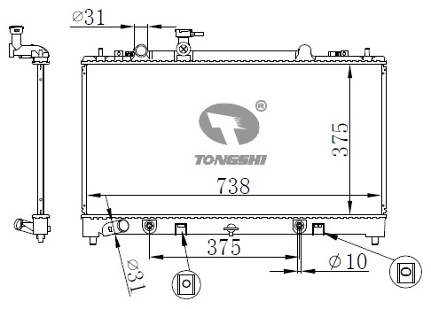 Winkod радиатор основной WRW1140