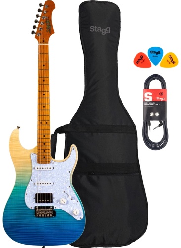 Stagg электрогитара Stagg JET JS-450 TBL Pack синий