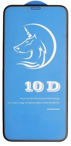 Стекло для Apple iPhone 11 10D черный