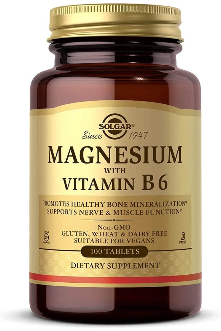 Купить Solgar Magnesium with Vitamin B6 Магний В6 400 мг таблетки 100 ...