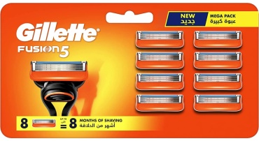 Gillette Fusion5 Mega pack new сменные кассеты 8 шт