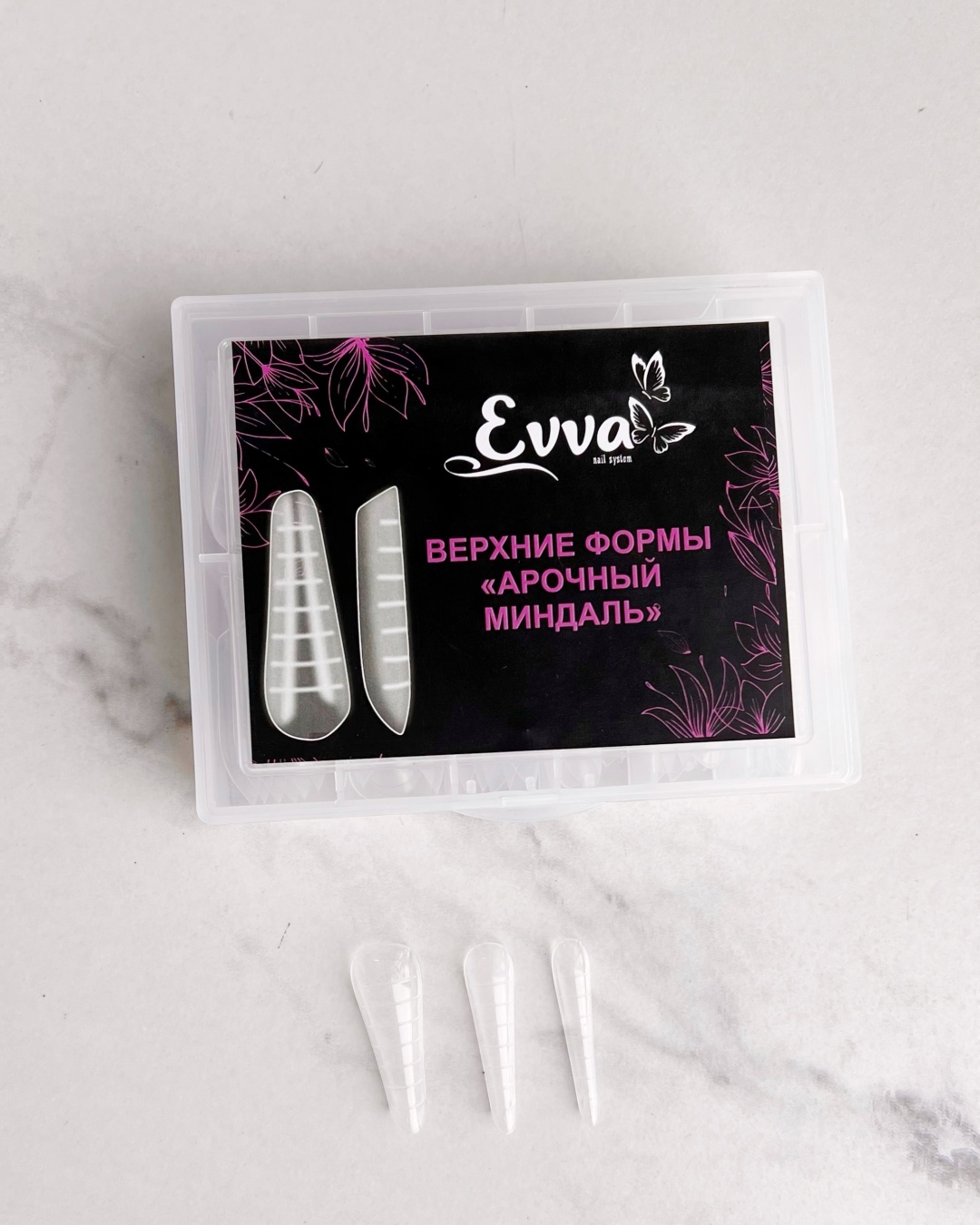 EVVA верхние формы миндаль, арочные 120 шт