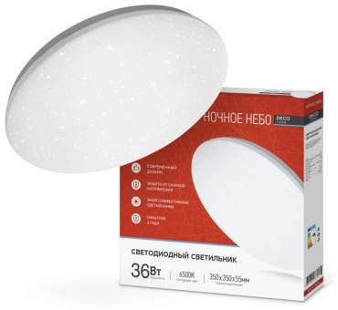Светильник настенно-потолочный IN HOME LED 36 Вт белый