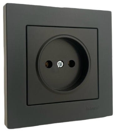 Розетка Lezard 742-4288-121B, черный