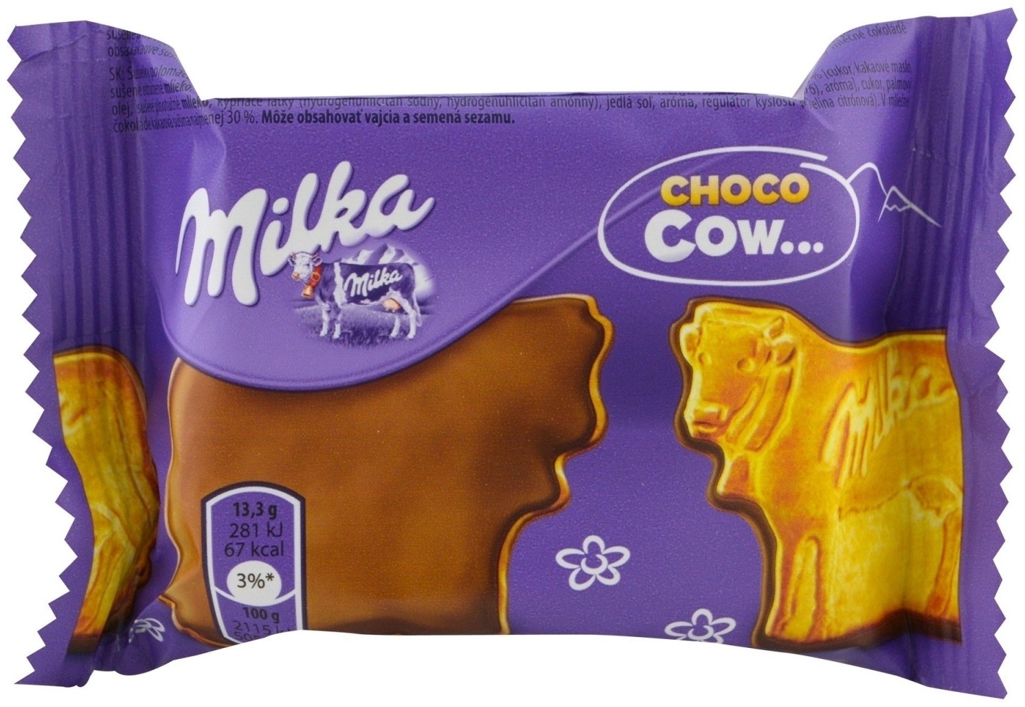 Печенье Milka Choco Cow шоколадное 40 г