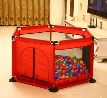 Игровой манеж 130x110x65 см, красный