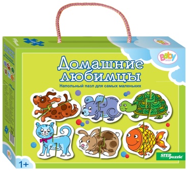 Напольный пазл-мозаика Домашние любимцы Step Puzzle 70109 классический 12 деталей