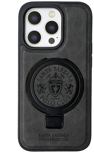 Чехол Santa Barbara Polo & Racquet Club для Apple iPhone 15 Pro Max серый