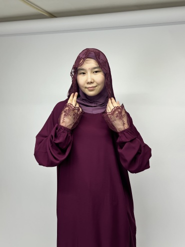 Намазник Muslima style бордовый