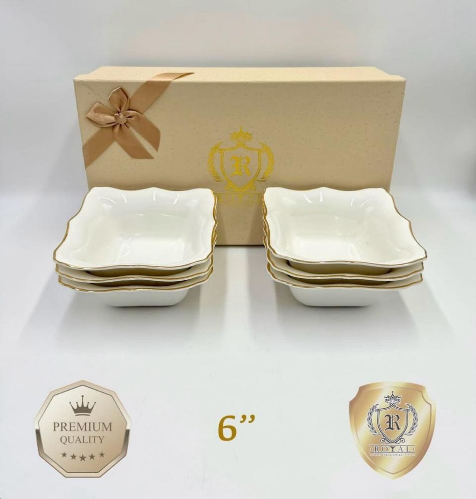 Салатник Royal Original 15х15 см, фарфор, 6 шт