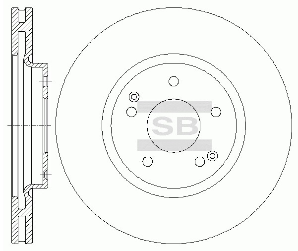 Диски Sangsin Brake передние SD3042-M