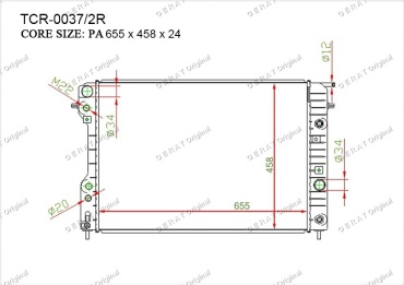 Gerat радиатор основной TCR-0037/2R