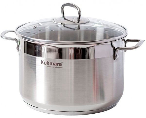 Кастрюля 6 л, Kukmara ORN-CA6024G нержавеющая сталь