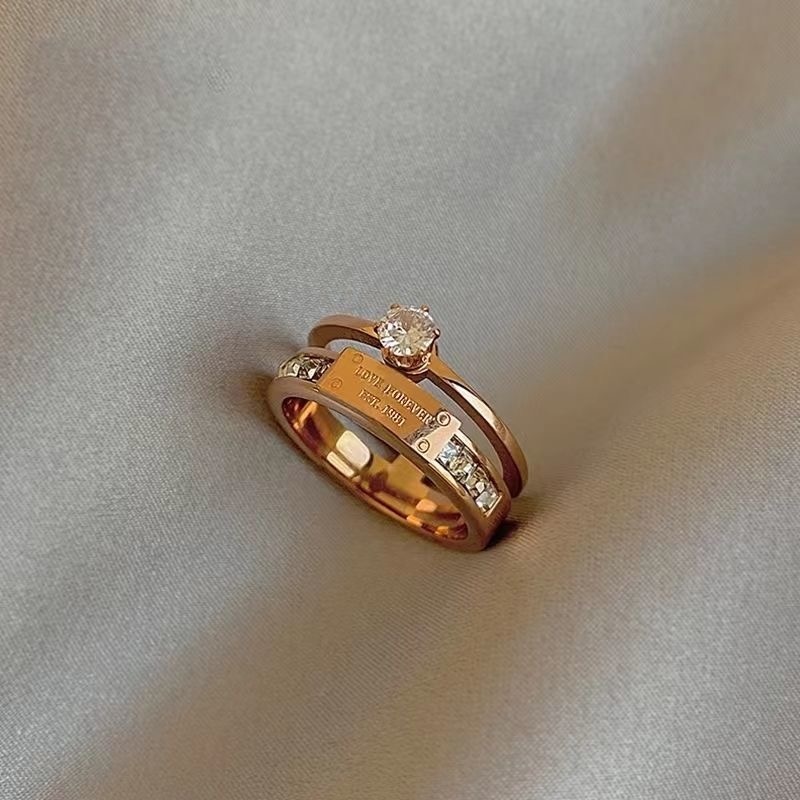 Кольцо Fashion Jewelry размер 18 титан, фианит