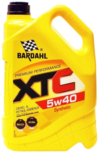 Полусинтетическое Bardahl XTC 5W-40 5 л