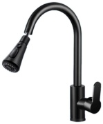 Смеситель для кухни AAT 121913572, керамика, цвет черный