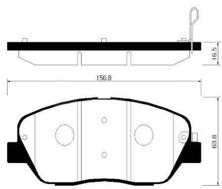 Колодки HSB передние HP1042 1 шт