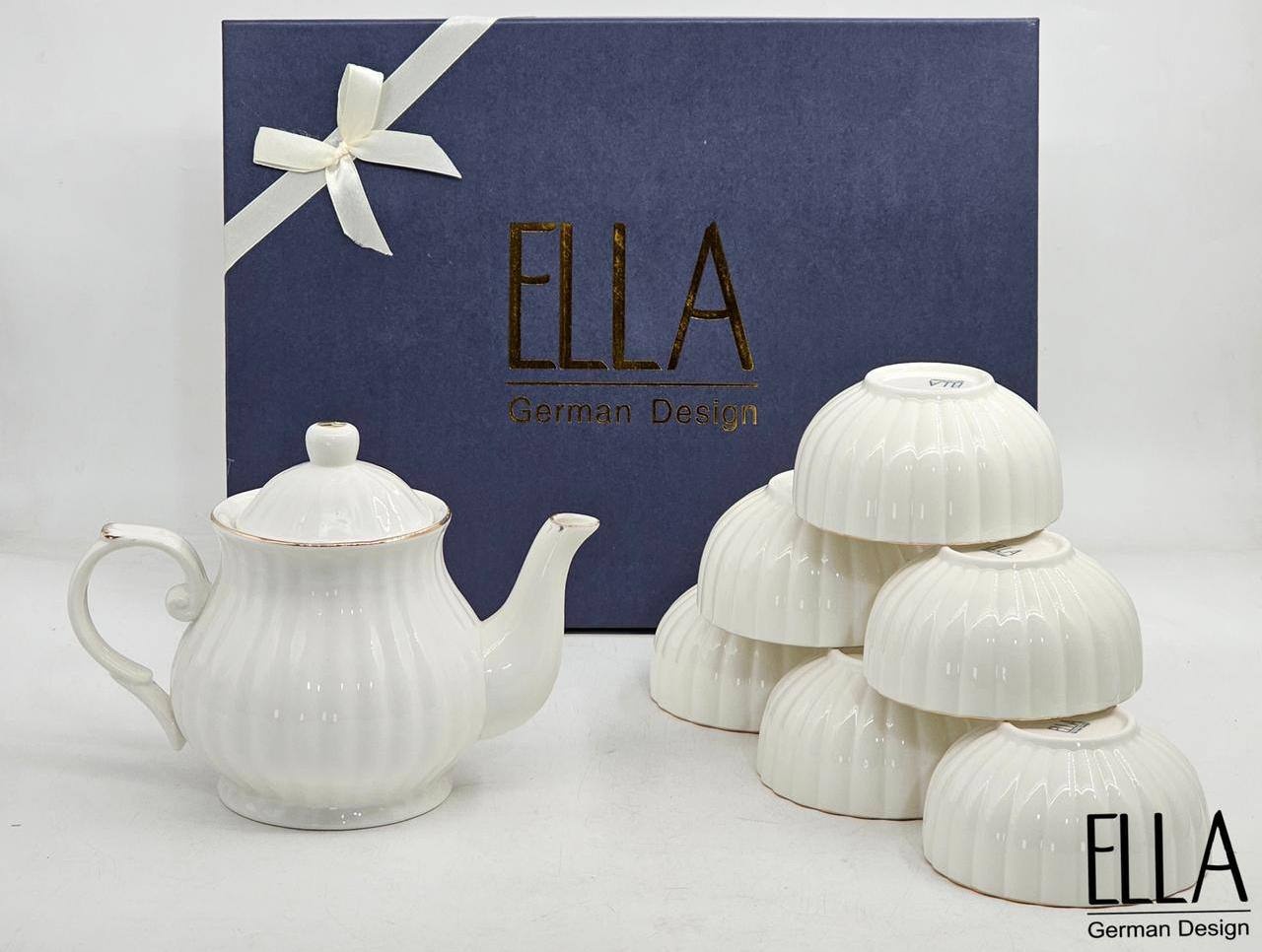 Сервиз на 6 персон ELLA , предметов: 7, чайный, керамика