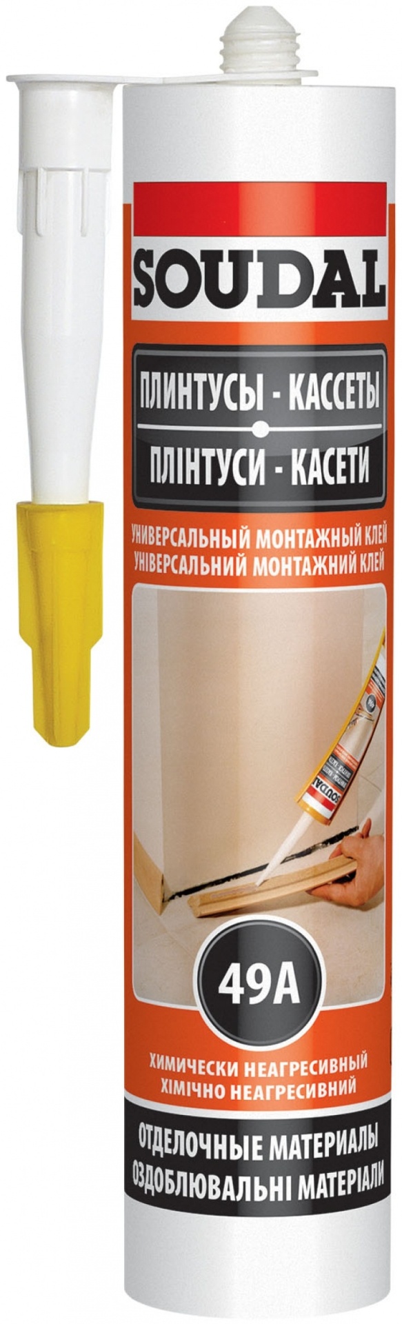 Купить Клей Клей универсальный монтажный каучуковый 49А 12*300мл в ...