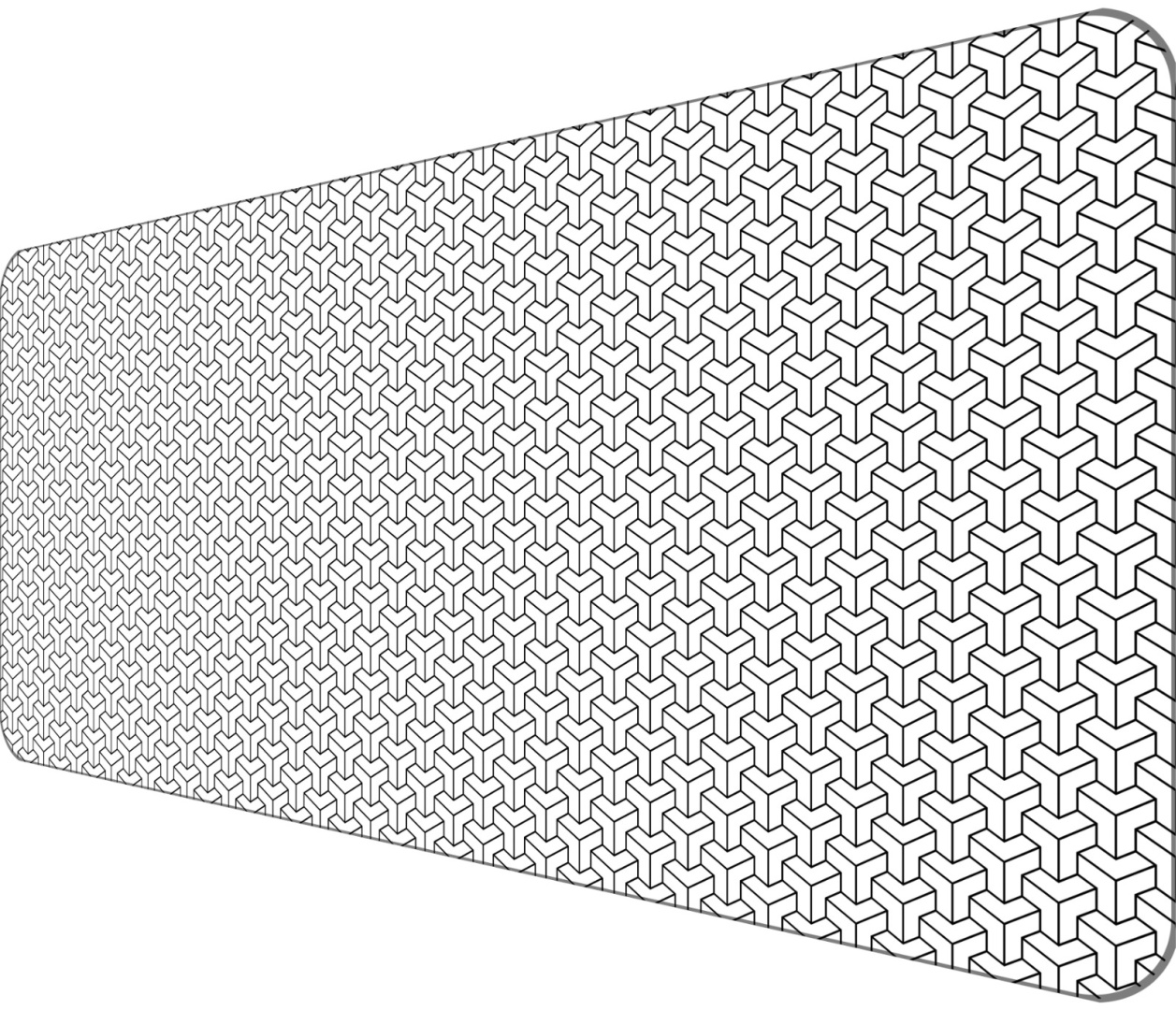 Коврик для мыши DART CUBOID 900x400x3 мм рисунок