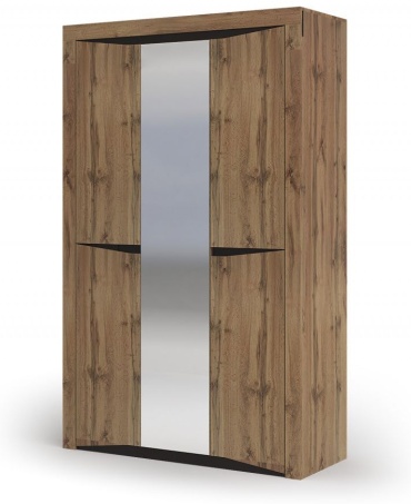 Распашной шкаф Стендмебель Паола ШК 702, 138x220х53 см, коричневый