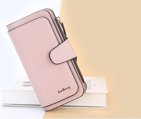 Кошелек Baellerry искусственная замша розовый