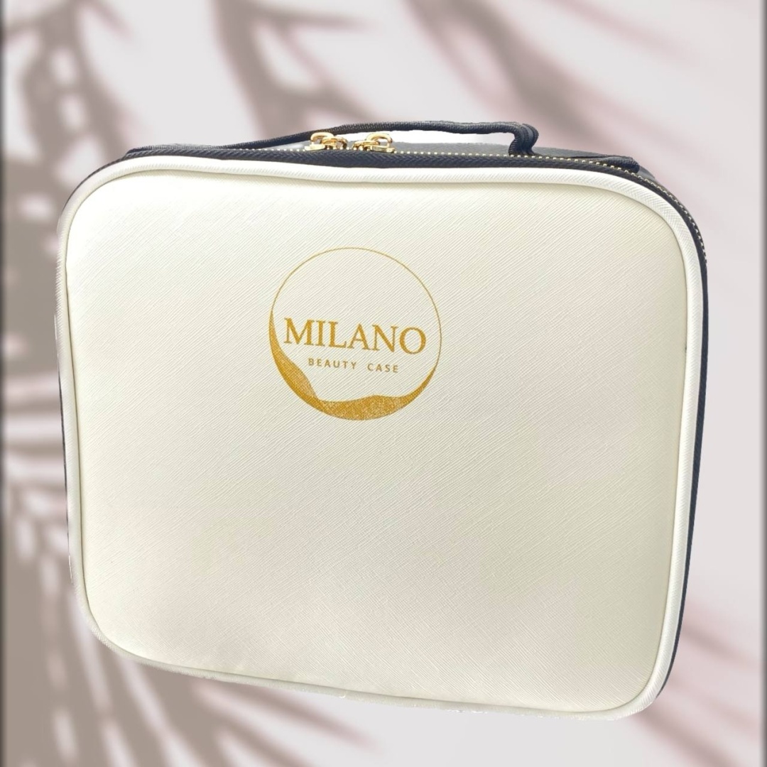 Milano косметичка пластик, нейлон белый 22.5X9.5 см