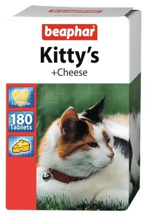 Купить Beaphar витамины Beaphar Kitty’s Cheese Витамины для кошек 180 т ...