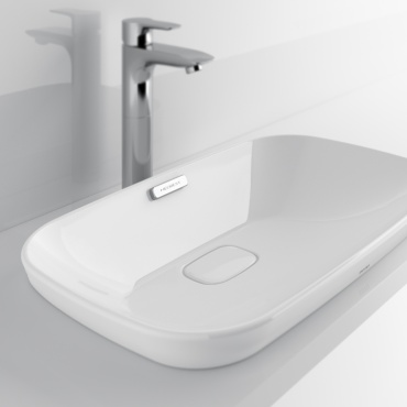 Раковина Neorest LW3716HY накладная овальная 59.60х39.70 см, фарфор