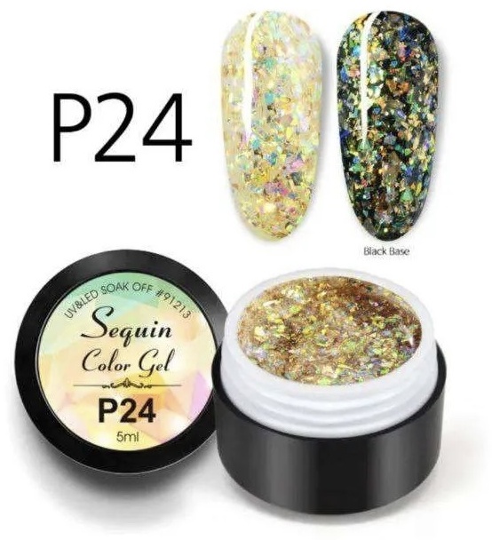 CANNI гель для дизайна Sequin P24 5 мл