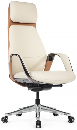 Офисное кресло RV DESIGN Napoli Beige/Camel, бежевый