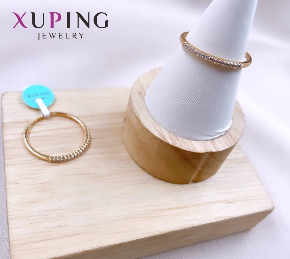 Кольцо Xuping Jewelry размер 16 медицинское золото, фианит