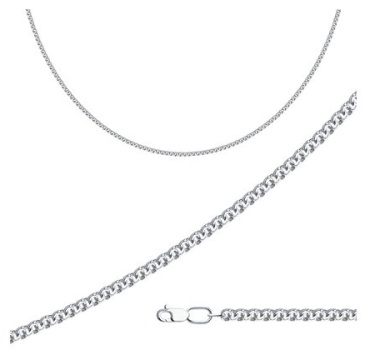 ZLATA Z40968100704_60. длина 60 см, вес 20.17 г серебро, плетение бисмарк