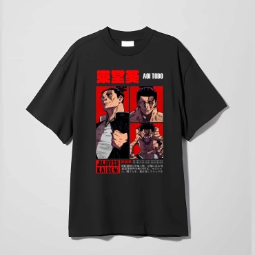 Футболка Nakama Аниме Магическая битва Тодо Аой SHIBUYA collection черный
